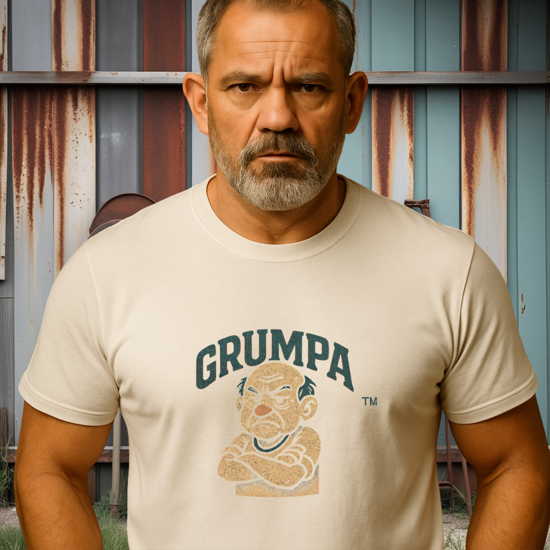 GRUMPA™ Vintage Crest Tee — The Grand King of Grumble