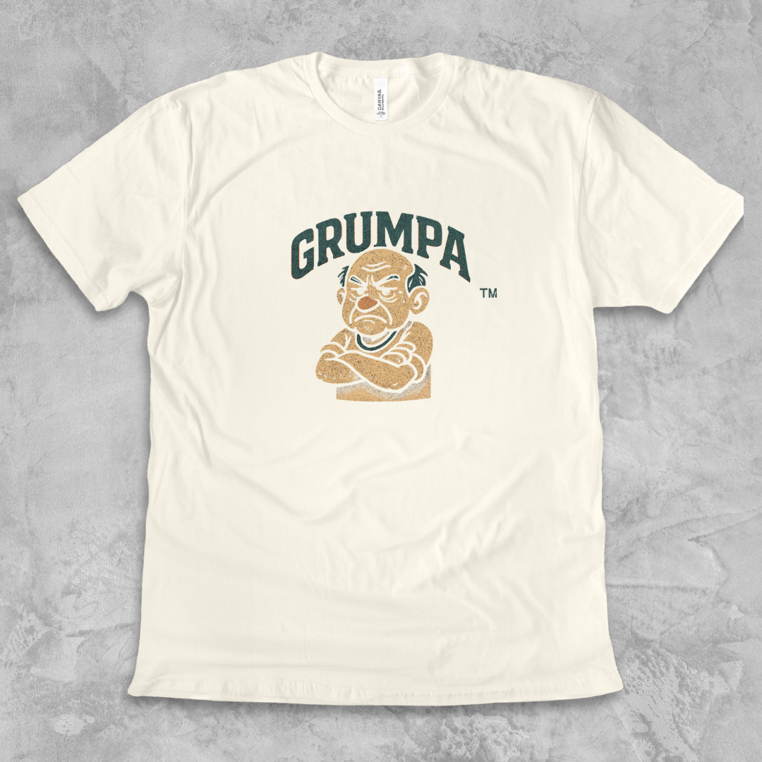 GRUMPA™ Vintage Crest Tee — The Grand King of Grumble