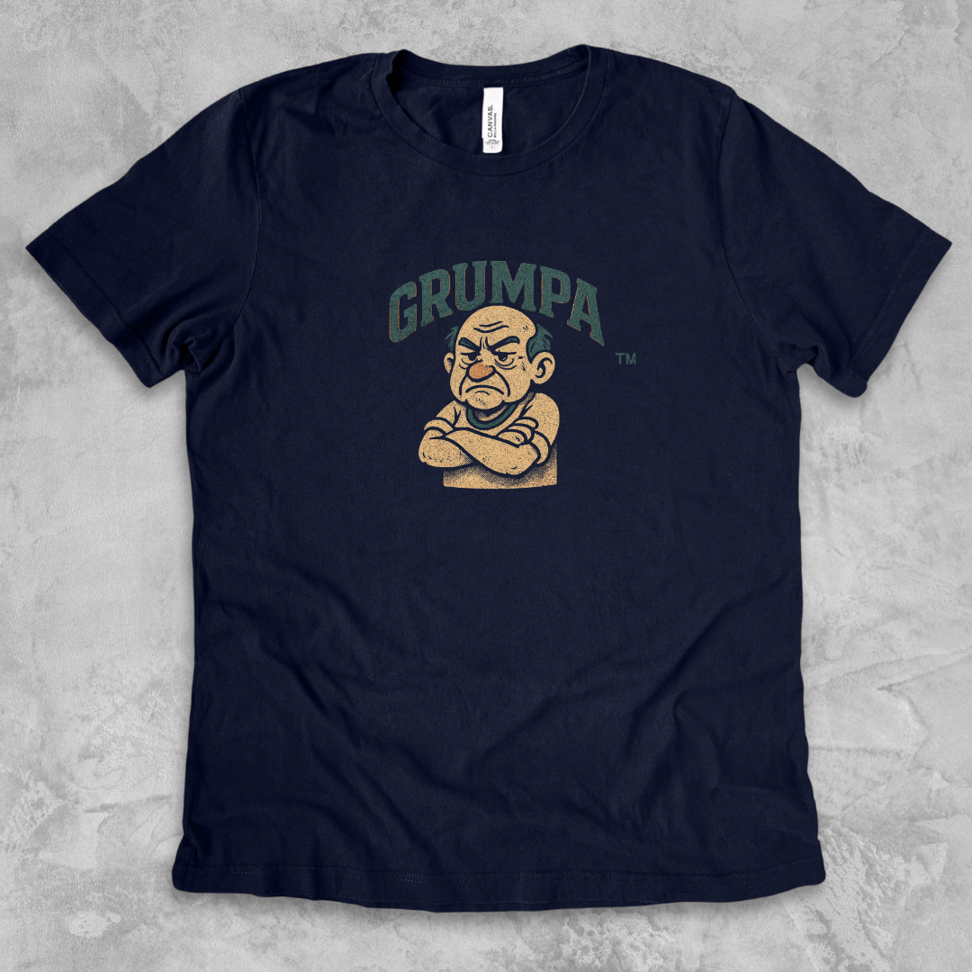 GRUMPA™ Vintage Crest Tee — The Grand King of Grumble