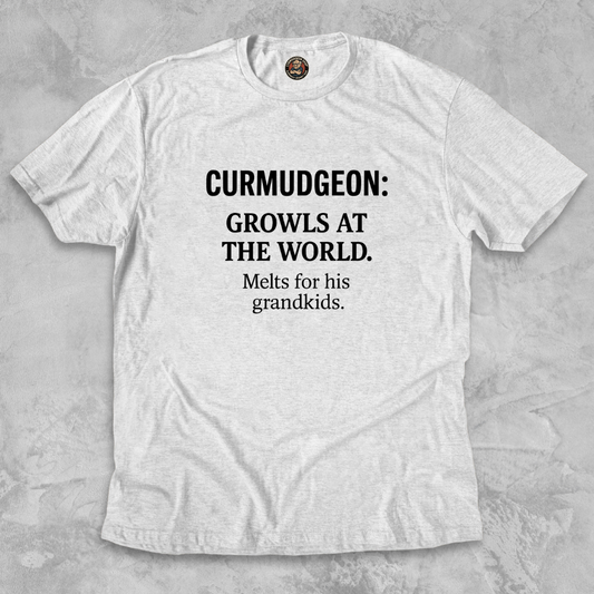 CURMUDGEON.™ – Growls at the world. Melts for his grandkids.