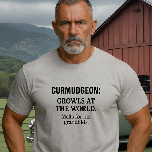 CURMUDGEON.™ – Growls at the world. Melts for his grandkids.