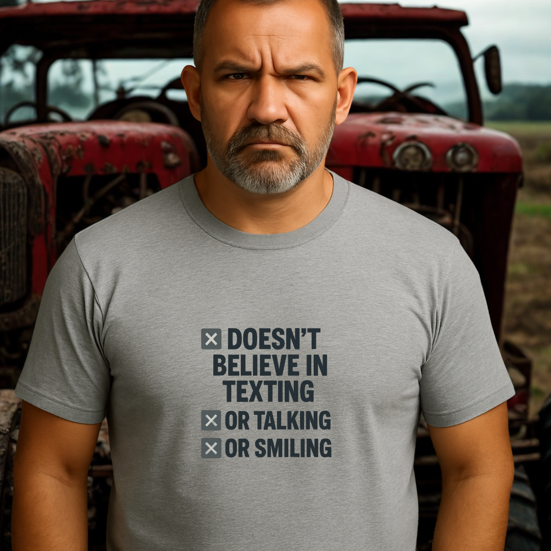 DOESN’T BELIEVE.™ – In Texting. Talking. Or Smiling. And don’t even think about calling.