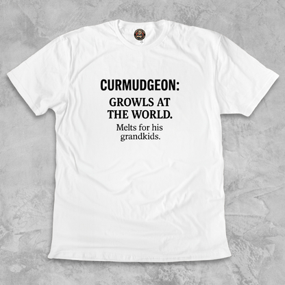 CURMUDGEON.™ – Growls at the world. Melts for his grandkids.
