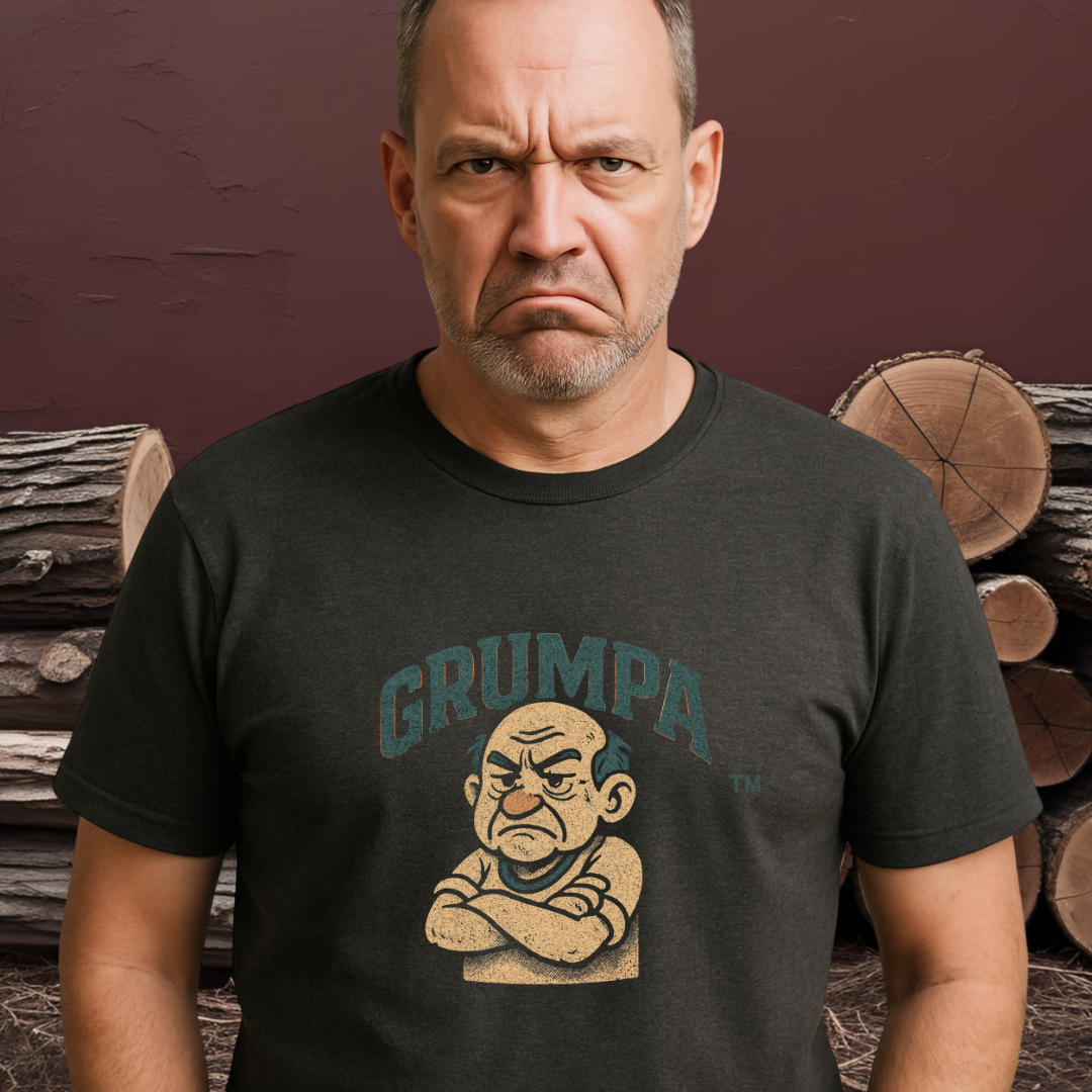 GRUMPA™ Vintage Crest Tee — The Grand King of Grumble