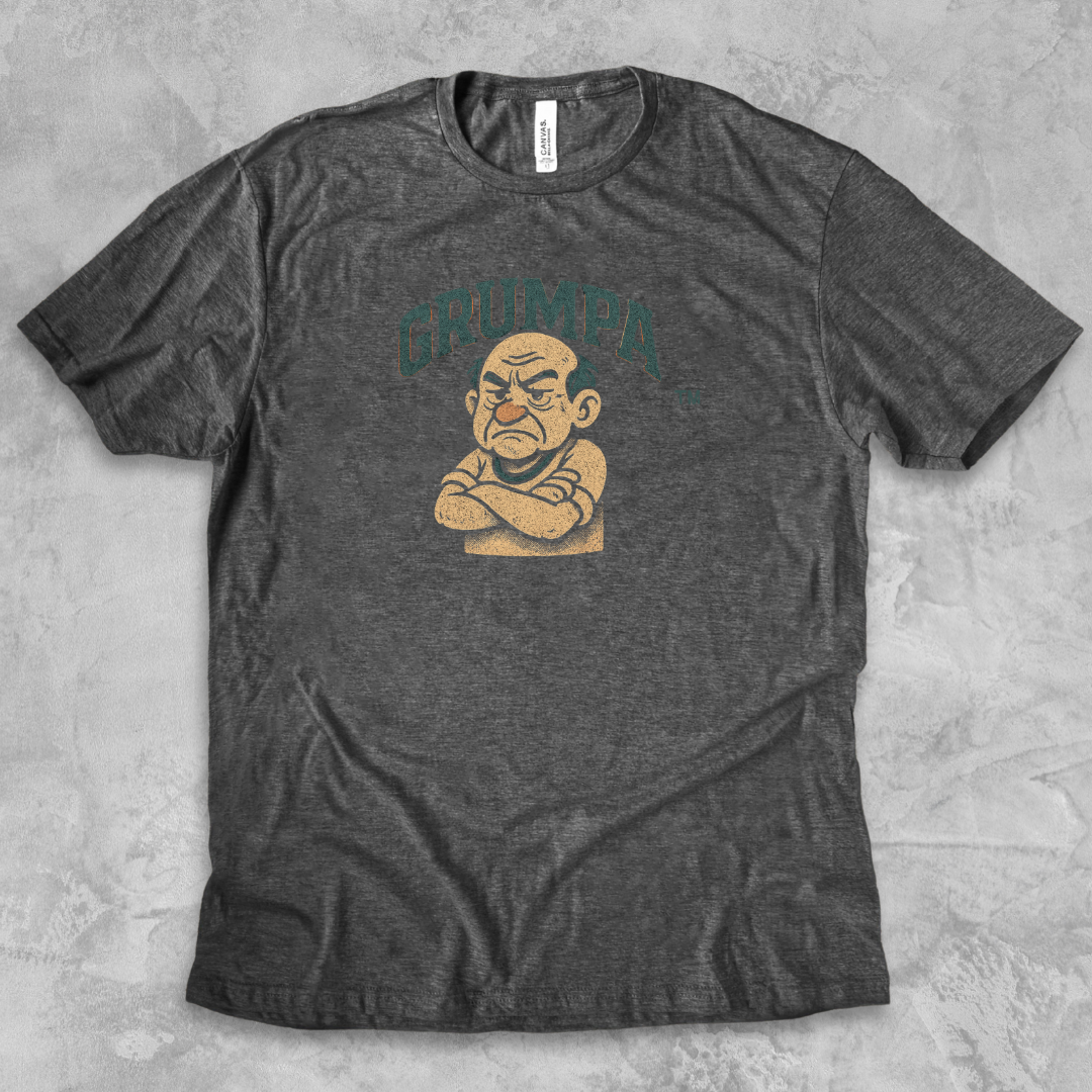 GRUMPA™ Vintage Crest Tee — The Grand King of Grumble