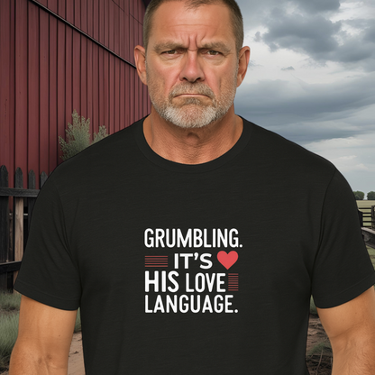 GRUMBLING.™ – His Love Language of Choice Affection,but make it grumpy.
